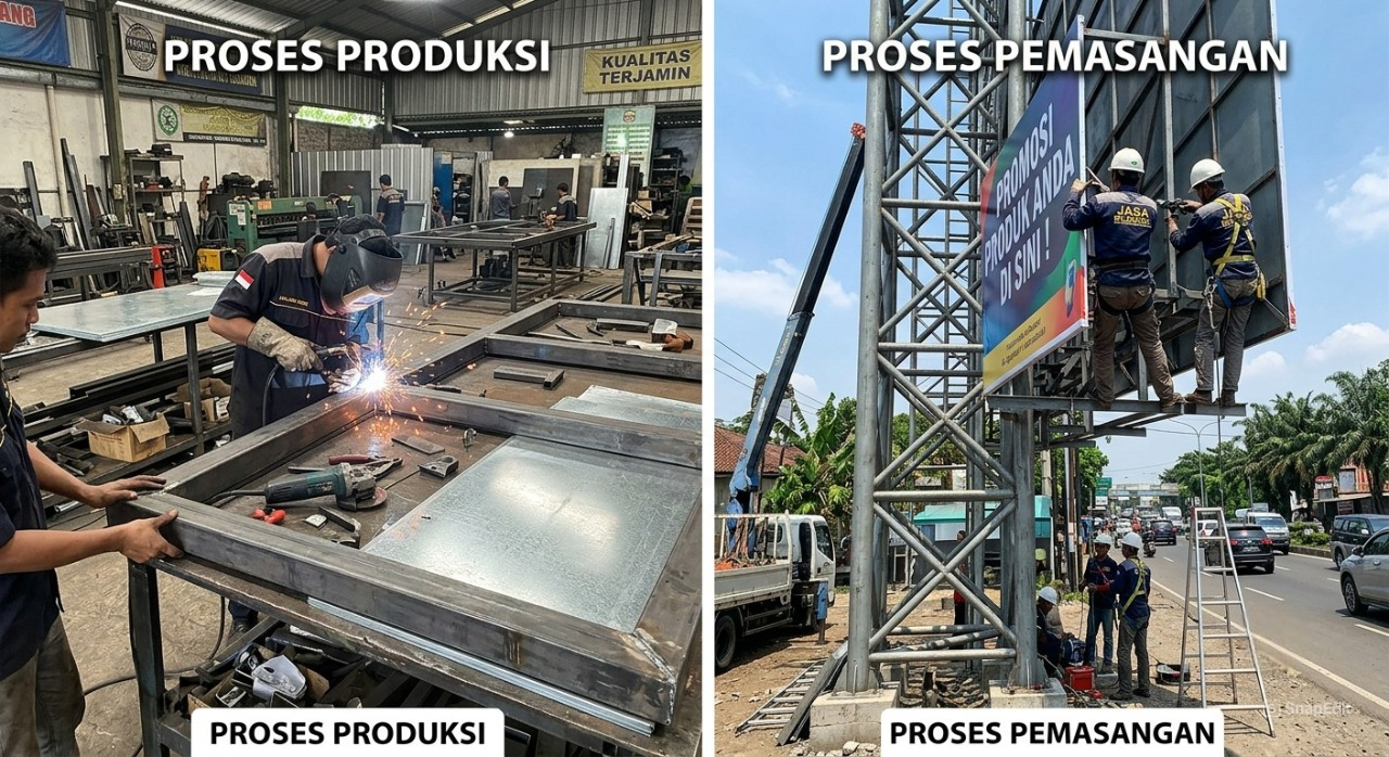 Jasa Sign frame dan rangka billboard